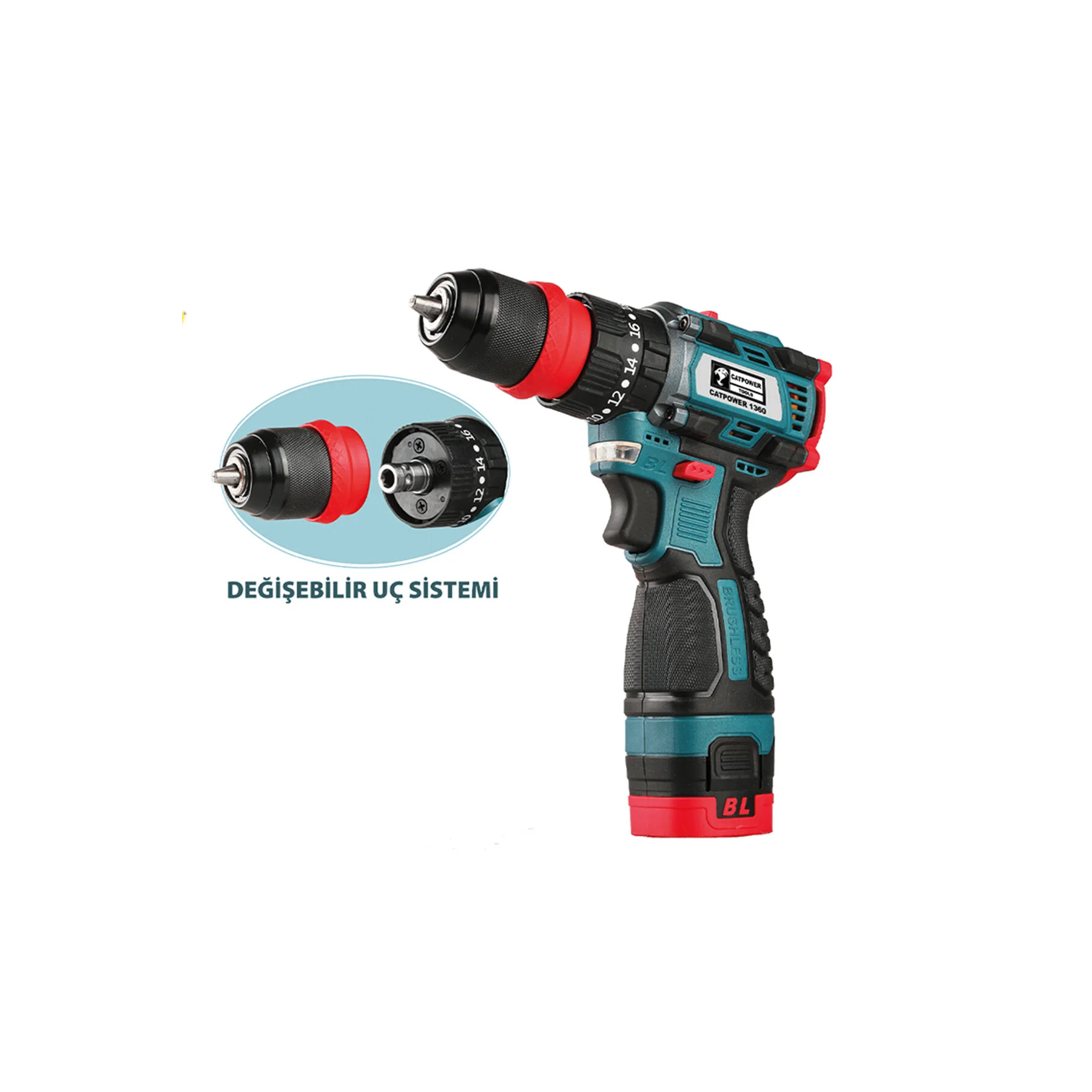 CATPOWER AKÜLÜ VİDALAMA 16V CAT1360 CATPOWER AKÜLÜ VİDALAMA 16V CAT1360 - Görsel 1