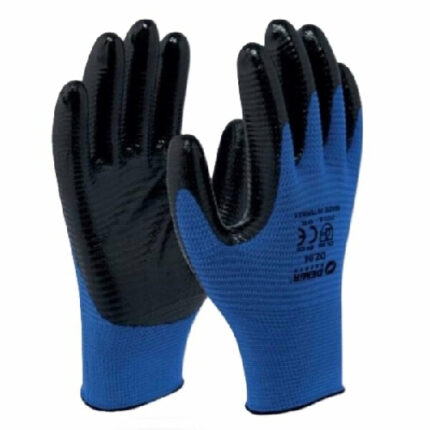 DEMİR eldiven zebra nitril mavi no"10