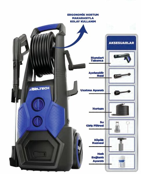İBELTECH BYM2500 ARABA YIKAMA 195 BAR İBELTECH BYM2500 ARABA YIKAMA 195 BAR - Görsel 1