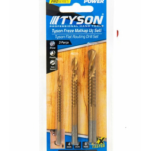 TYSON FREZE MATKAP UÇ 3’LÜ SET 4-6-8MM TYSON FREZE MATKAP UÇ 3'LÜ SET 4-6-8MM - Görsel 1