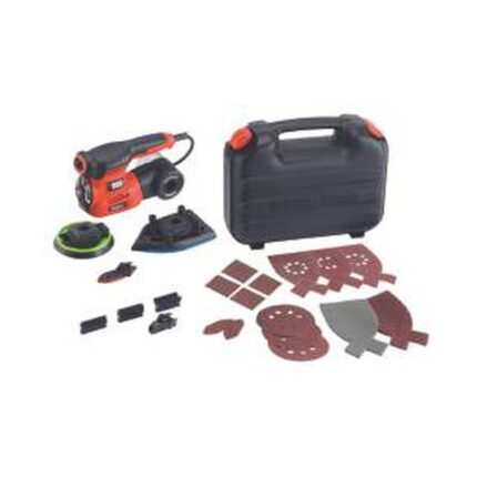 Black+Decker KA280K 220W Çok Amaçlı Zımpara + 19 Aksesuar