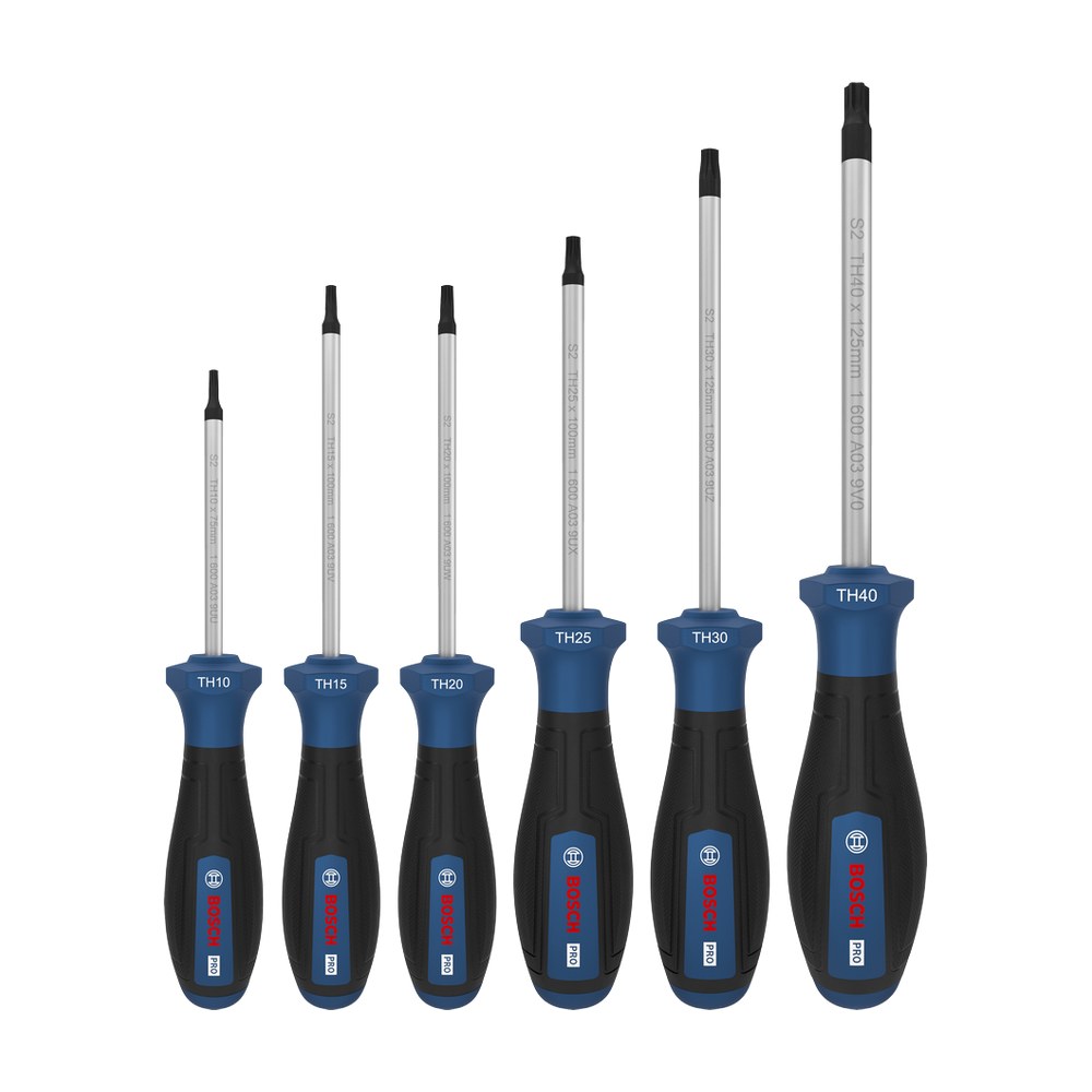 Bosch Torx Delikli Tornavida Seti TH 6'li Bosch Torx Delikli Tornavida Seti TH 6'li