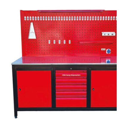 CKM TTR4411 Çalışma Masası 2 Mt 5 Çekmeceli 2 Dolaplı