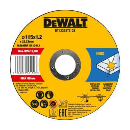 DeWalt İnoks Kesme ve Taşlama Taşı (10'lu Paket)
