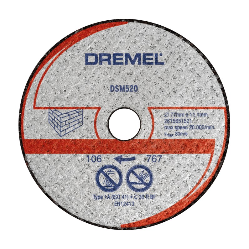 Dremel DSM20 Duvar Kesme Diski (DSM520) 2'li Dremel DSM20 Duvar Kesme Diski (DSM520) 2'li