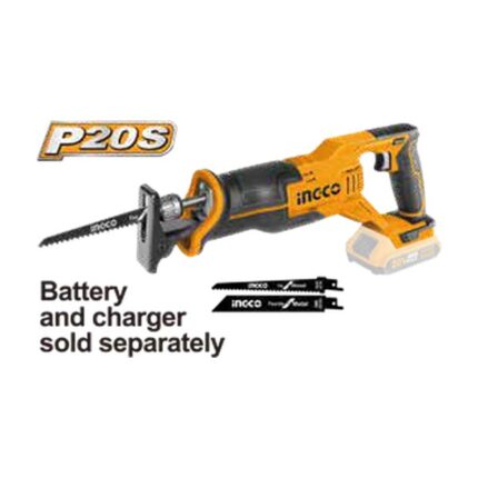 INGCO CRSLI2108 Kömürsüz Akülü Tilki Kuyruğu Testeresi 20V Li-ion 2.0Ah/4.0Ah