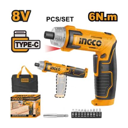 INGCO CSDLI0802 Akülü Vidalama 1/4” 8V