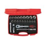 İzeltaş 1/2” Oniki Köşe Lokma Anahtar Takımı (24 parça, SAE)