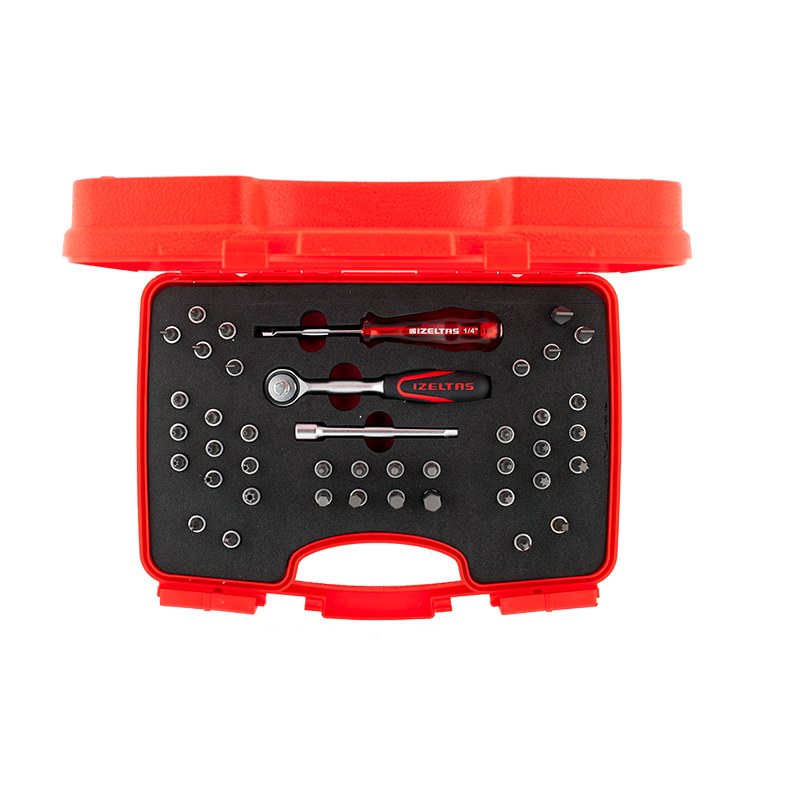 İzeltaş 1/4” Bits Uçlu Lokma Set (42 Parça) İzeltaş 1/4” Bits Uçlu Lokma Set (42 Parça)