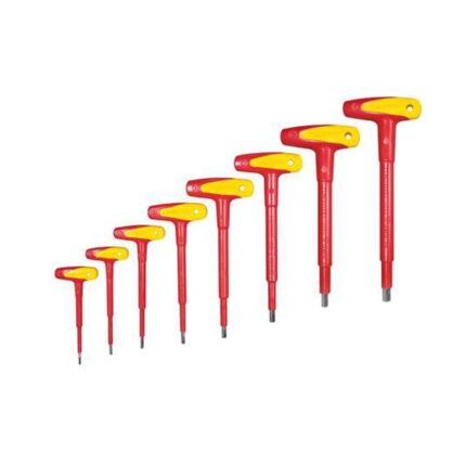 İzeltaş 1000V İzoleli T Tipi Allen Anahtar Takımı (8 Parça, mm)