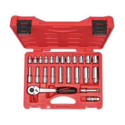 İzeltaş 3/8” Altı Köşe Lokma Anahtar Set (24 parça, mm)