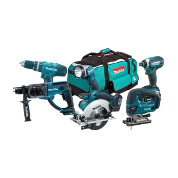 Makita DLX6068PT Akülü 6'lı Set (DHP453Z, DTD152Z, DSS611Z, DJV180Z, DHR202Z, DML802Z)
