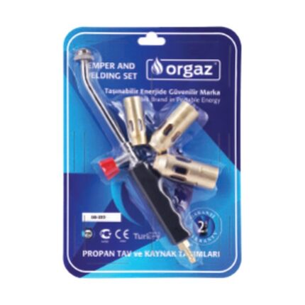 Orgaz OS-333 Propan Başlıklı 3'lü Şaloma Takım 22-28-32mm Başlık