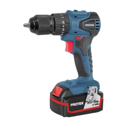 Proter PST 544 BL Kömürsüz Darbeli 10 mm Şarjlı Matkap