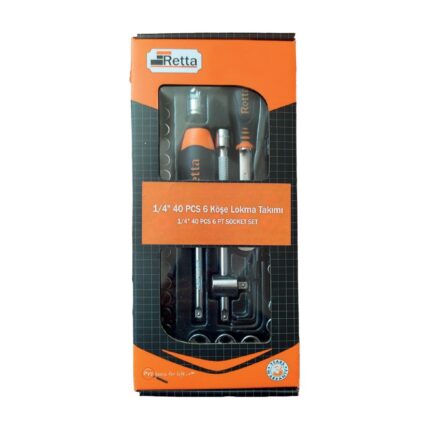 Retta 1/4” 6 Köşe Lokma Takımı RLT4002X